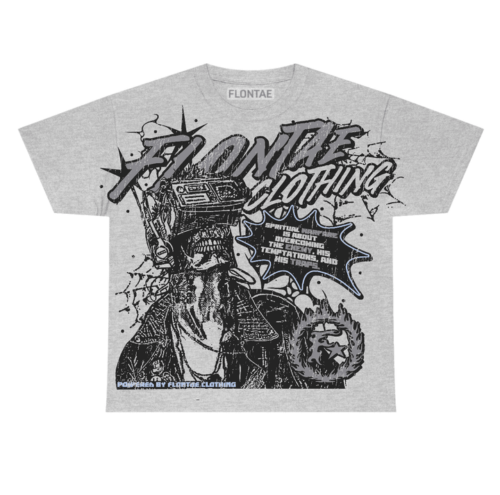 Wolf Grey 5s Flontae T-Shirt Perspective Graphic