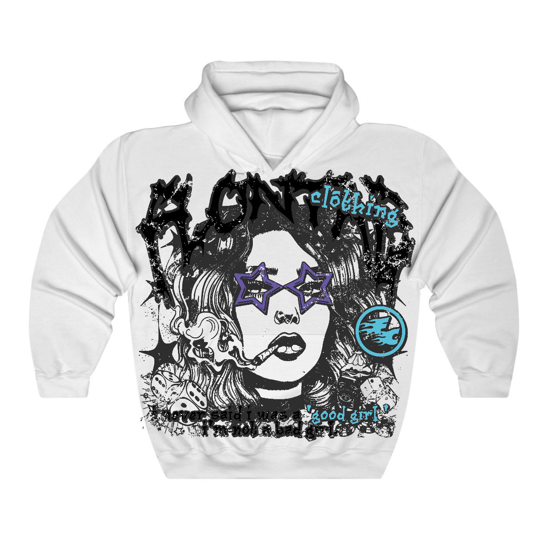 Aqua 8s Flontae Hoodie Keep Quiet Graphic