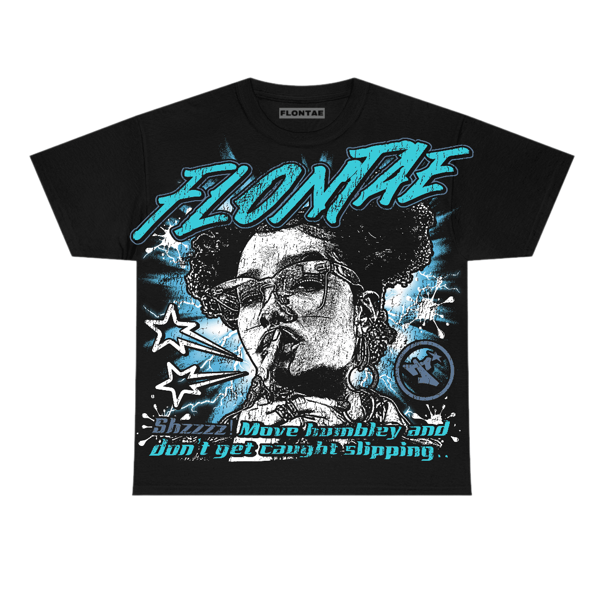 Gamma Blue 11s Flontae T-Shirt Move Humbly Graphic