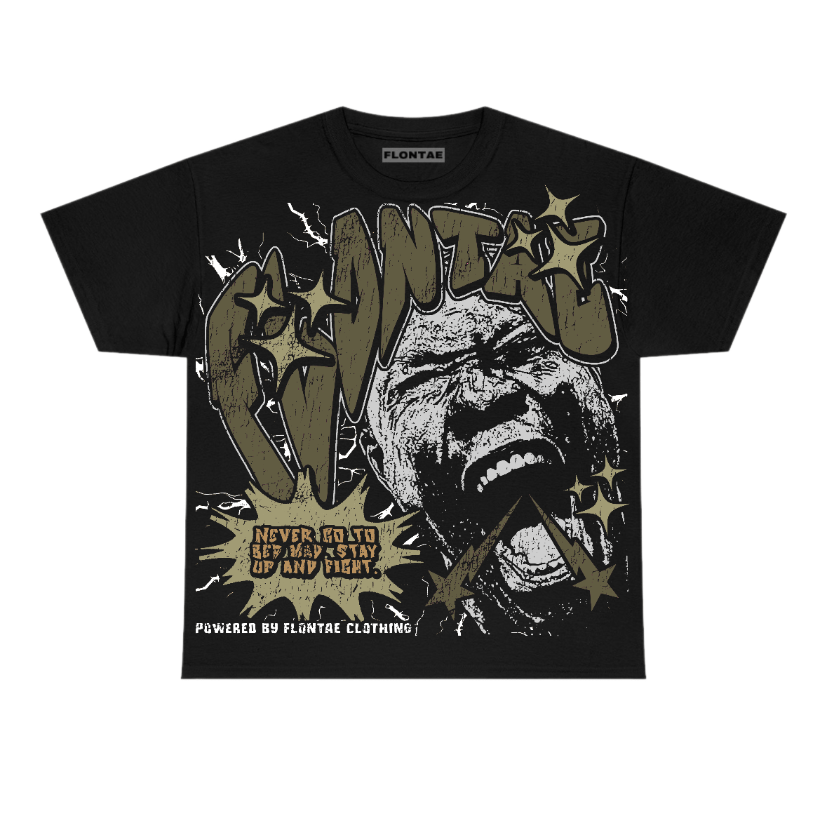 Family Affair 3s Flontae T-Shirt Never Quit Graphic