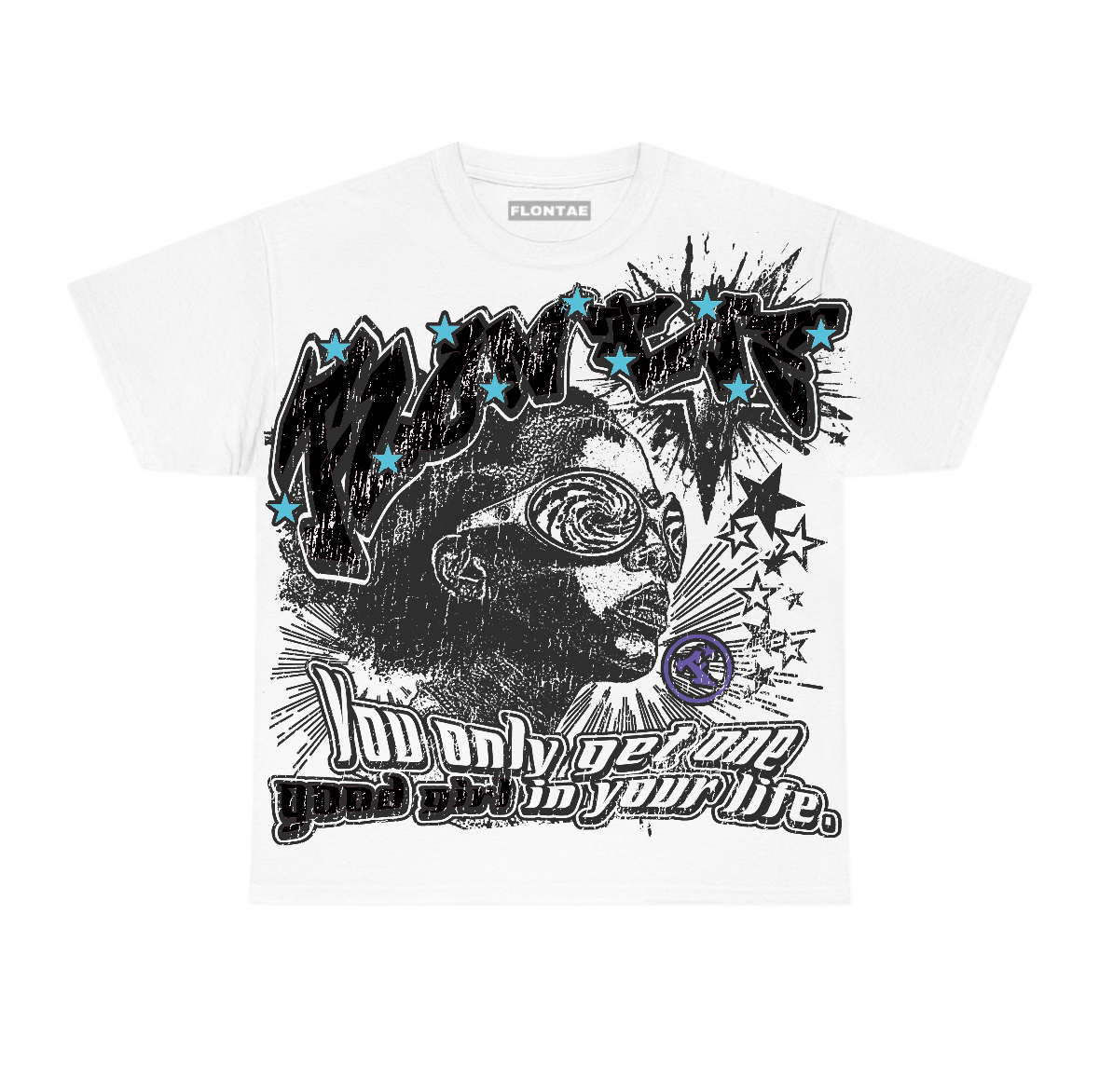 Aqua 8s Flontae T-Shirt Good Girl Graphic