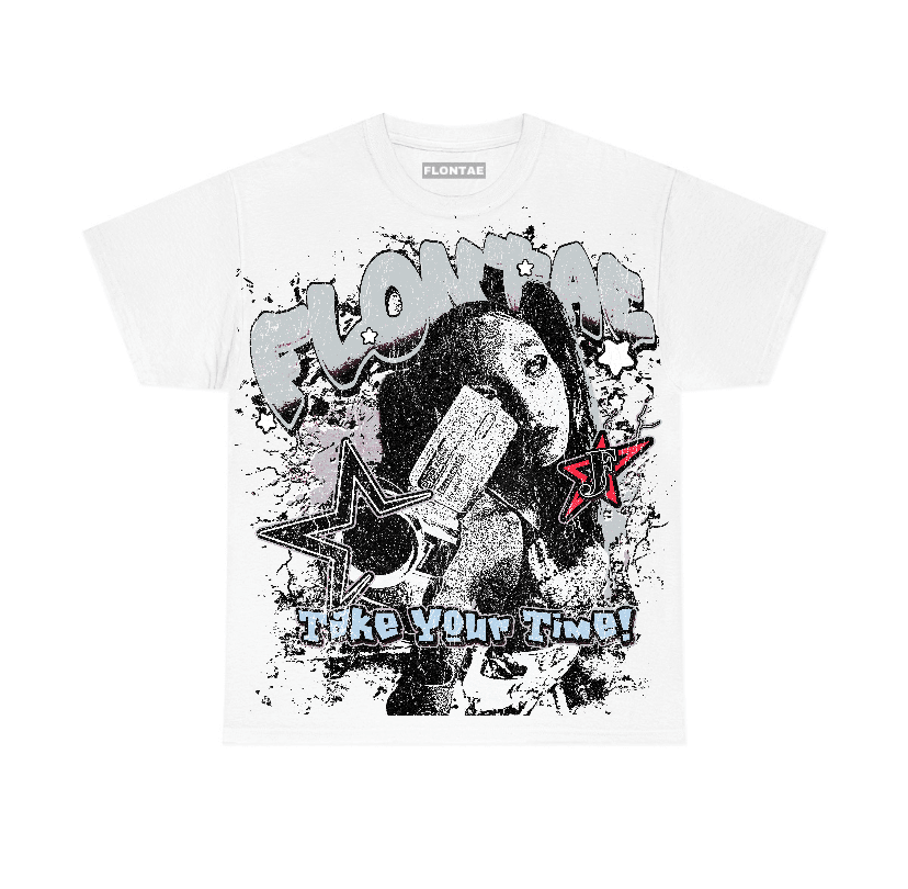 Black Metallic Reimagined 5s Flontae T-Shirt Be Patient Graphic