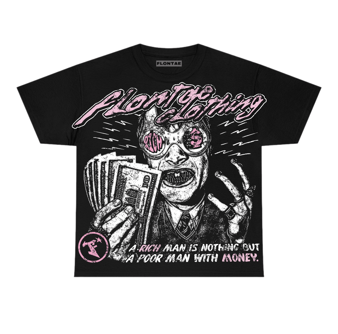 Pearl Pink 12s Flontae T-Shirt Not Better Graphic
