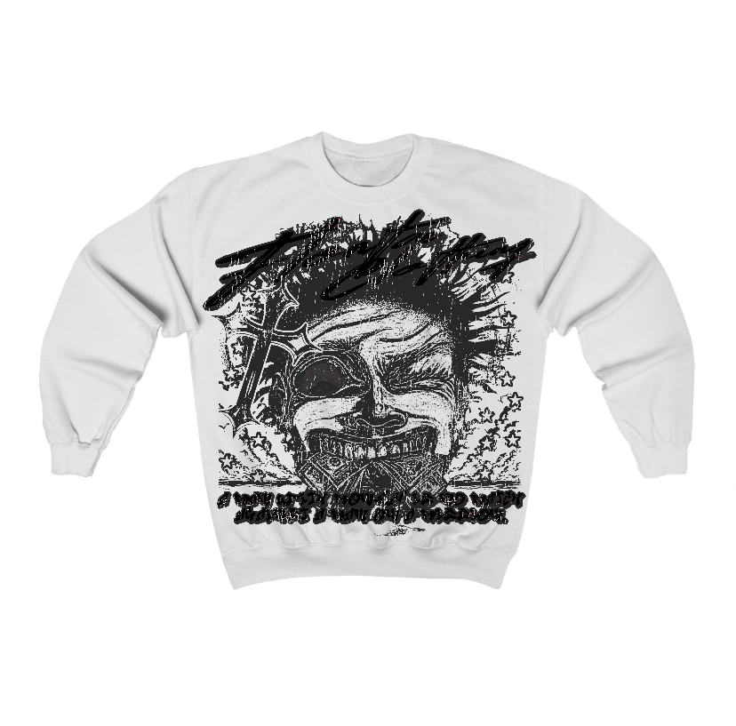 Black Cat 3s Flontae Crewneck Sweatshirt Nothing Else Graphic