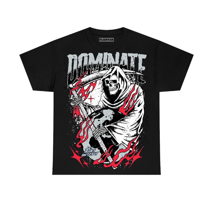 Black Metallic Reimagined 5s Flontae T-Shirt Dominate Graphic