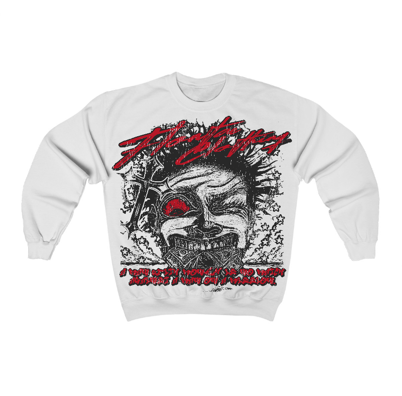 Flu Game 12s Flontae Crewneck Sweatshirt Nothing Else Graphic