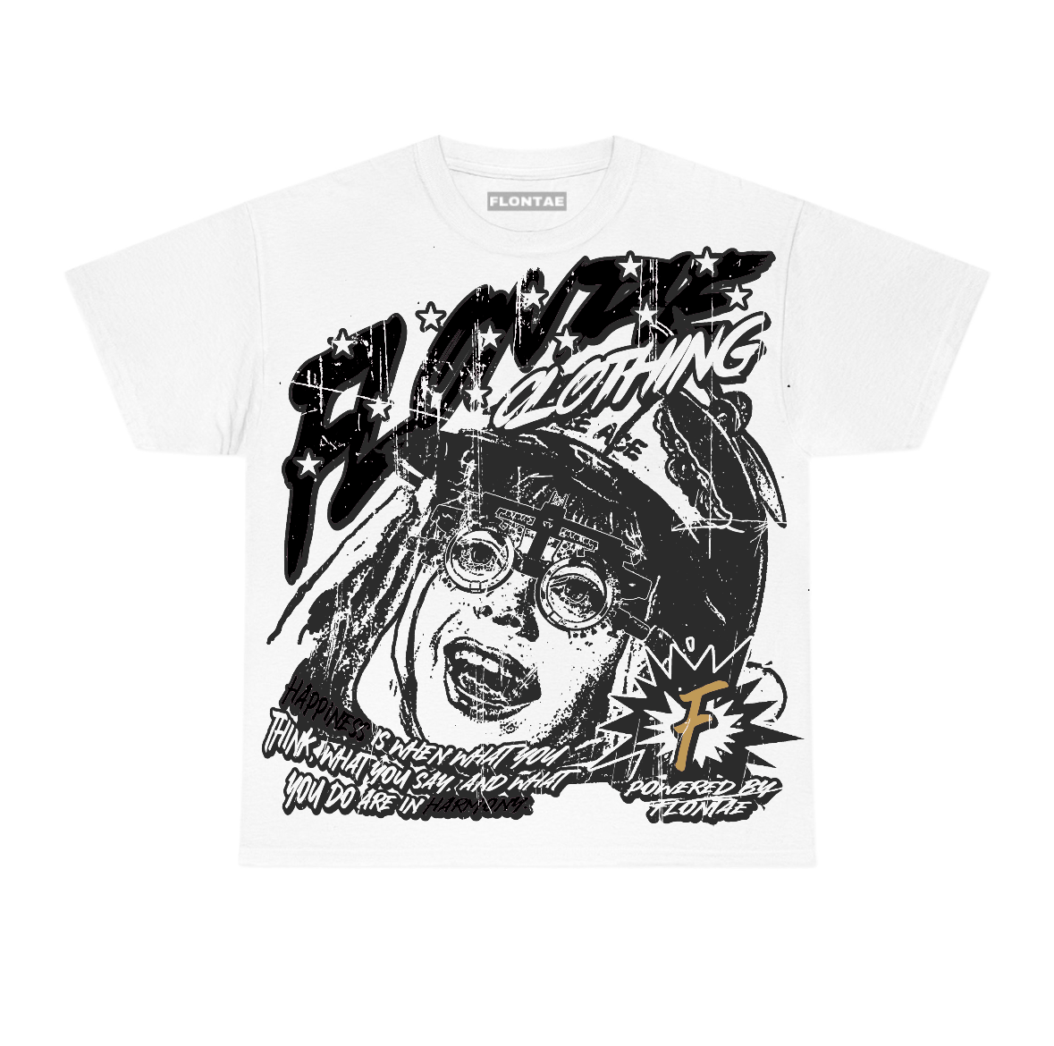 Taxi 12s Flontae T-Shirt Always Smile Graphic