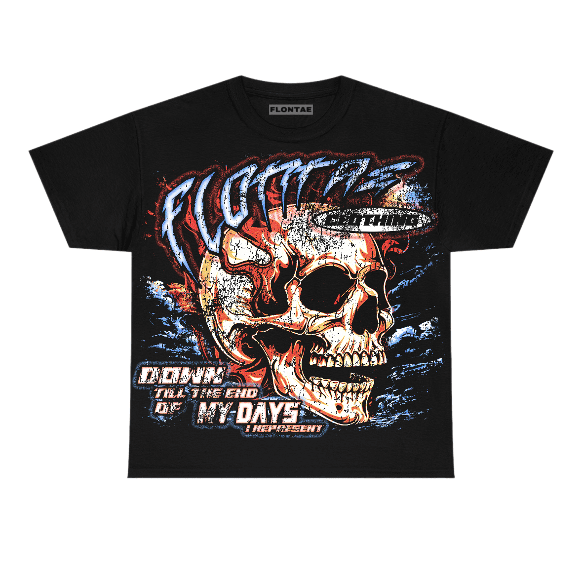 Flontae T-Shirt Stay Down Graphic